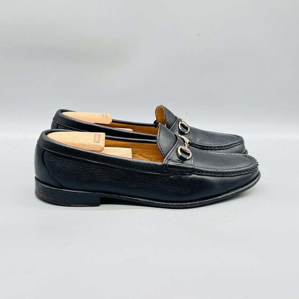 Alden Shoes Mens 9.5 Black Leather Horsebit Loafers Slip On Dress Cape Cod USA